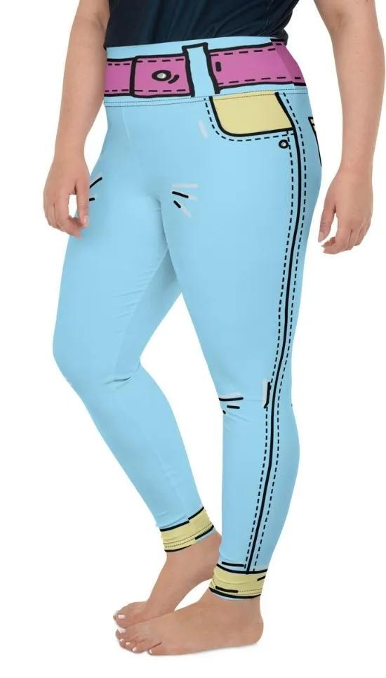 Cartoonized Plus Size Leggings