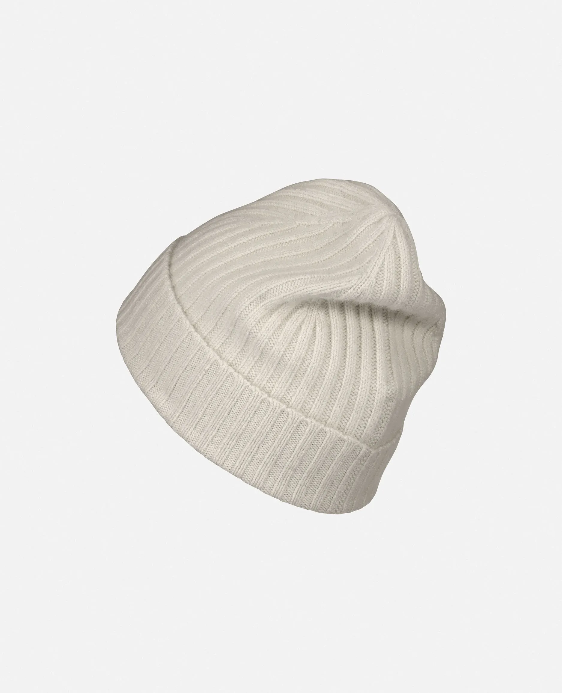 Cashmere blend hat in white