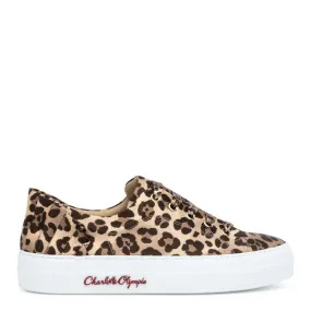 Charlotte Olympia Leopard satin sneakers