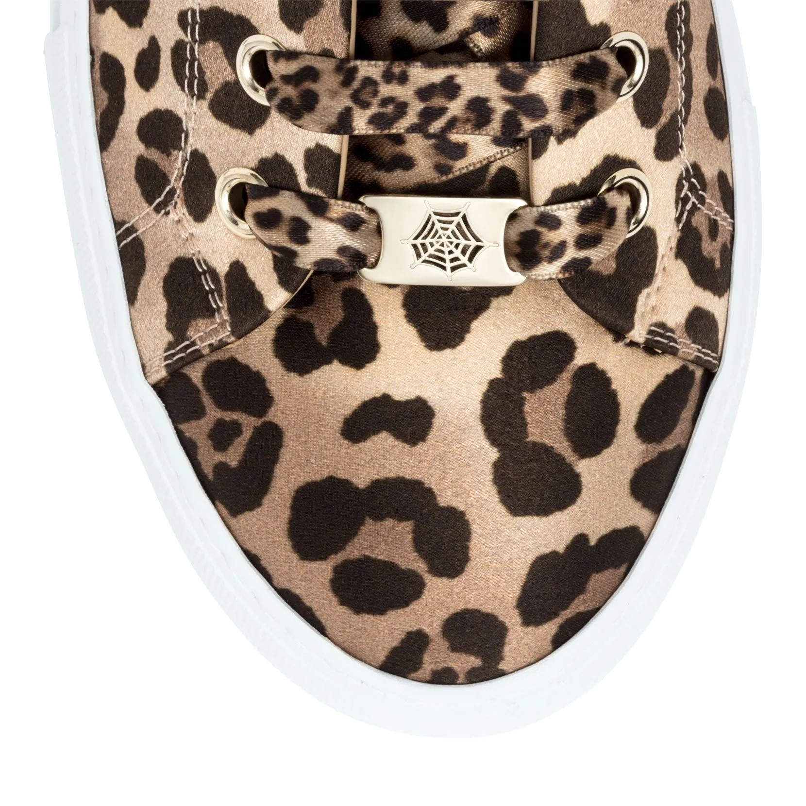 Charlotte Olympia Leopard satin sneakers