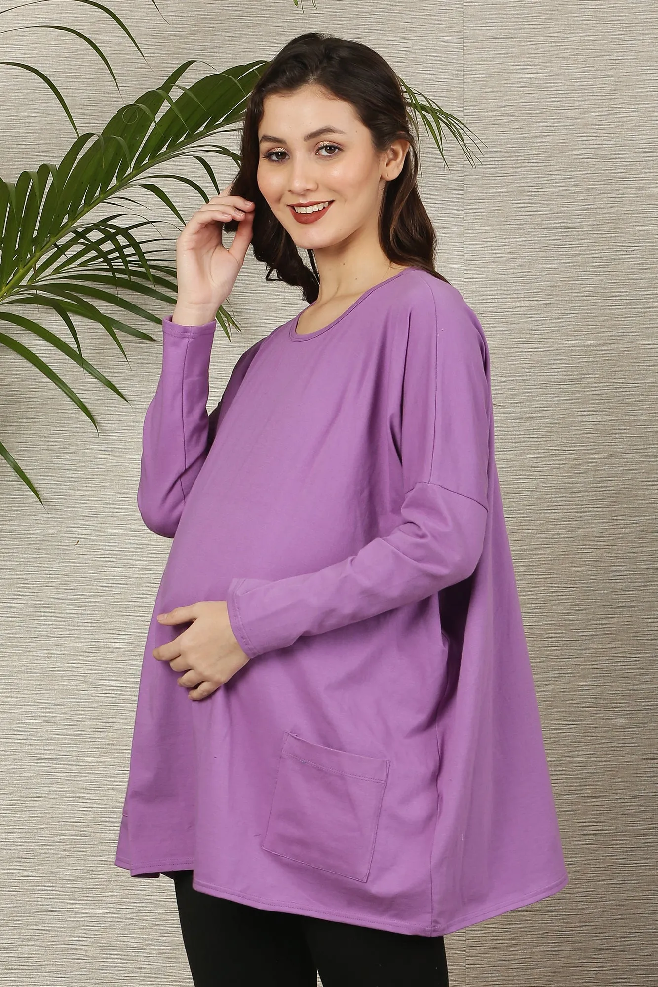 Chic Orchid Maternity Top