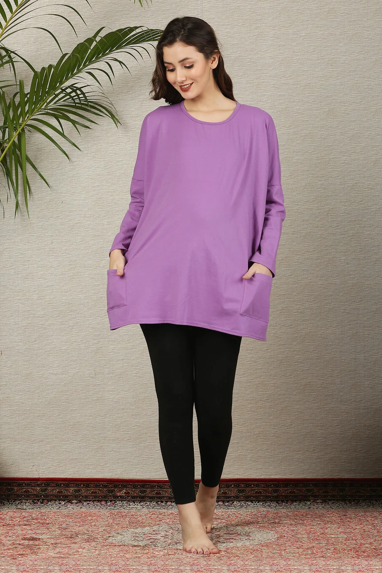 Chic Orchid Maternity Top