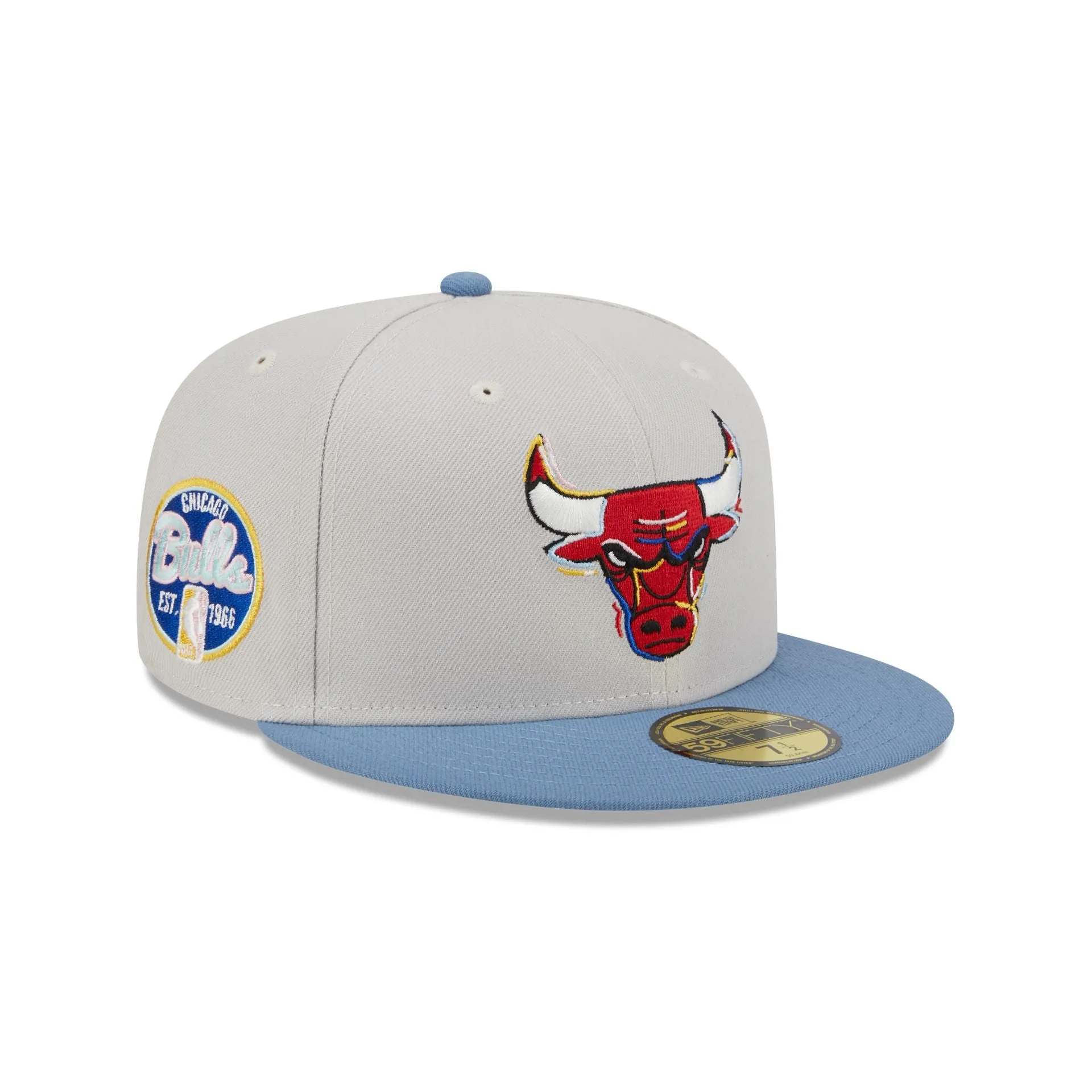 Chicago Bulls Color Brush 59FIFTY Fitted Hat