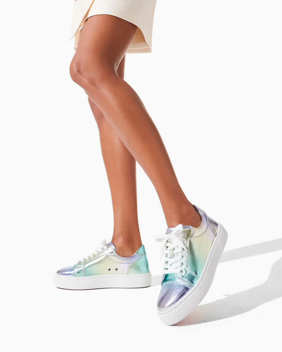 Christian Louboutin Vieririssima metallic leather sneakers