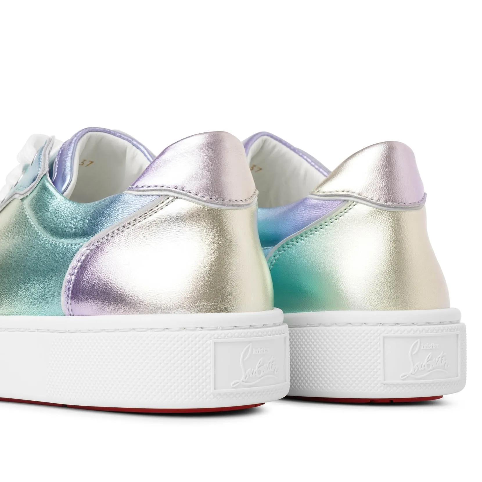 Christian Louboutin Vieririssima metallic leather sneakers