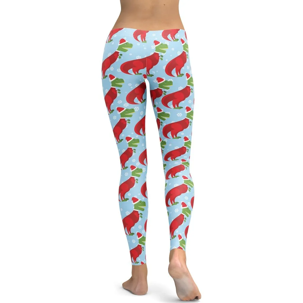 Christmassy Dinosaurs Leggings