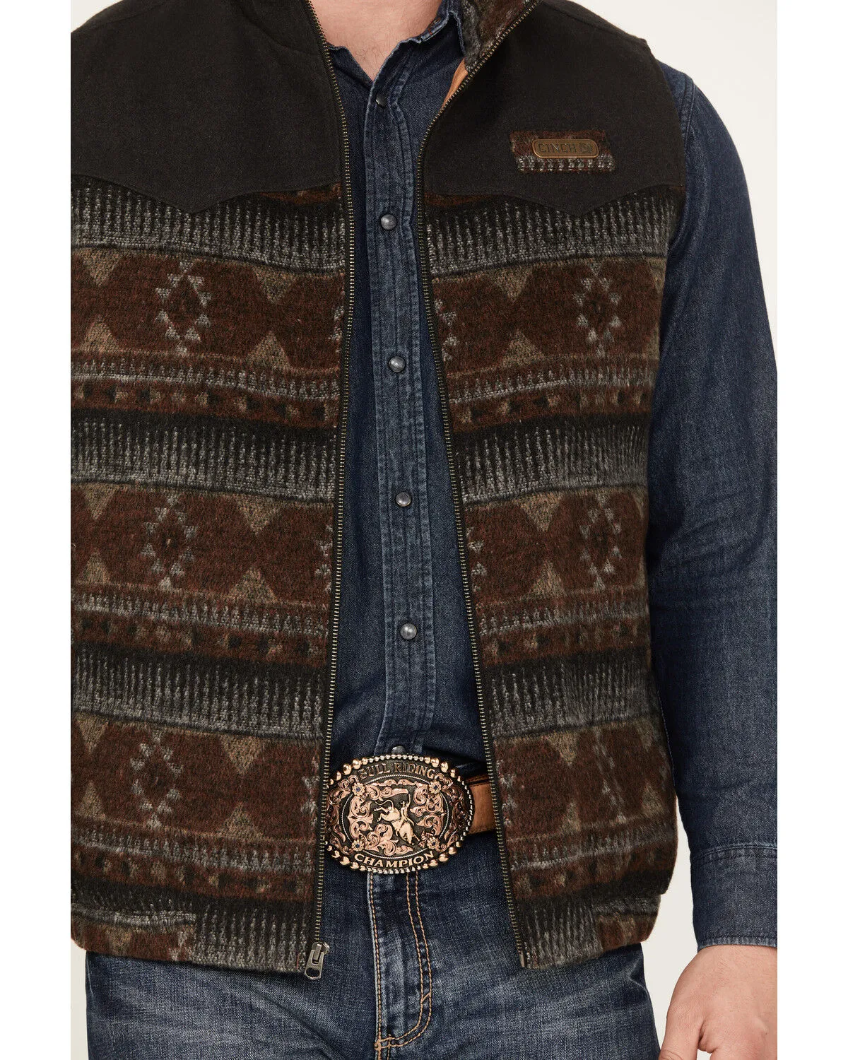 Cinch Men's Southwestern Concealed Carry Vest