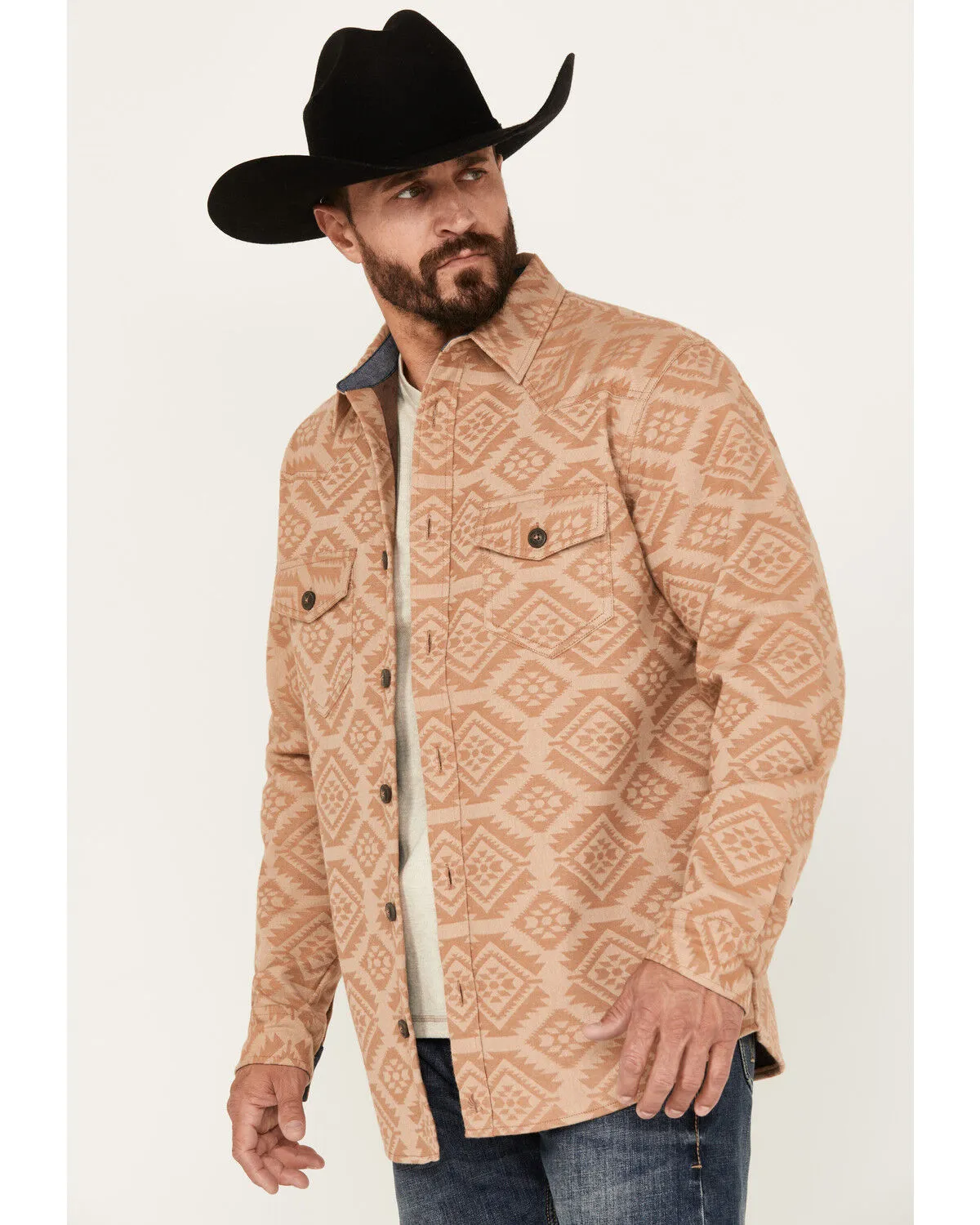 Cody James Men's Firefly Southwestern Print Shirt Jacket