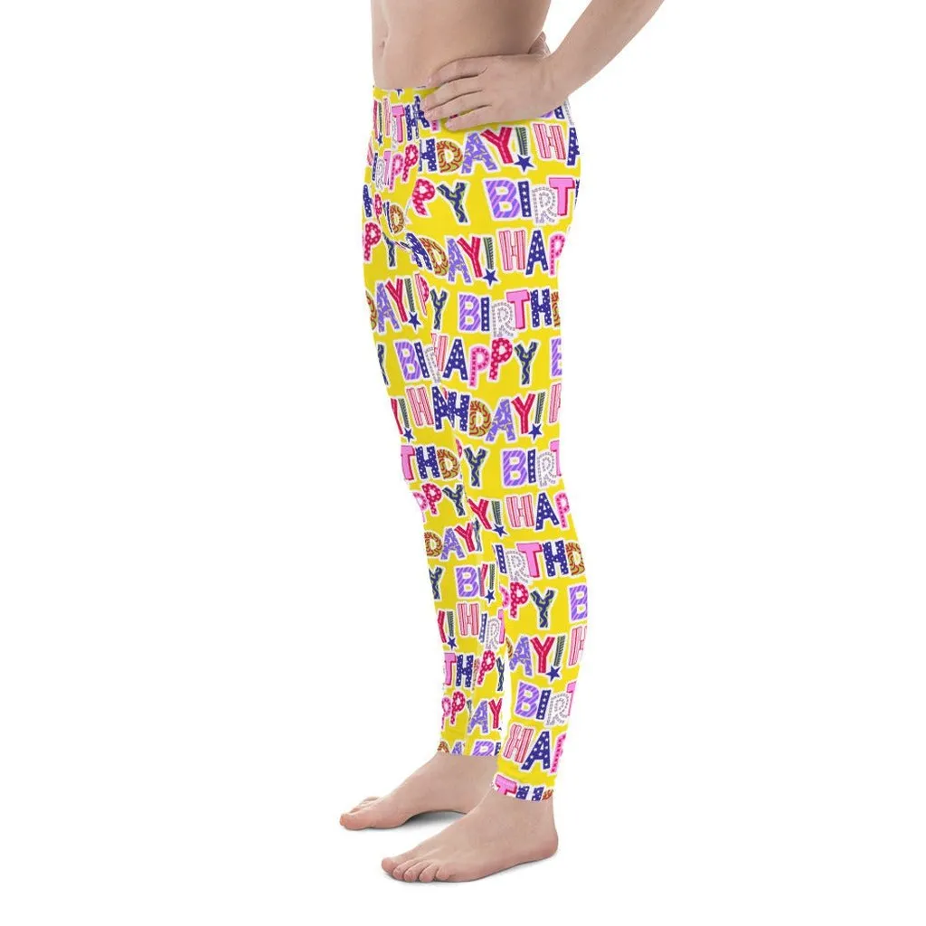 Colorful Birthday Men's Leggings