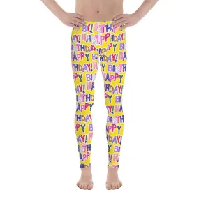 Colorful Birthday Men's Leggings