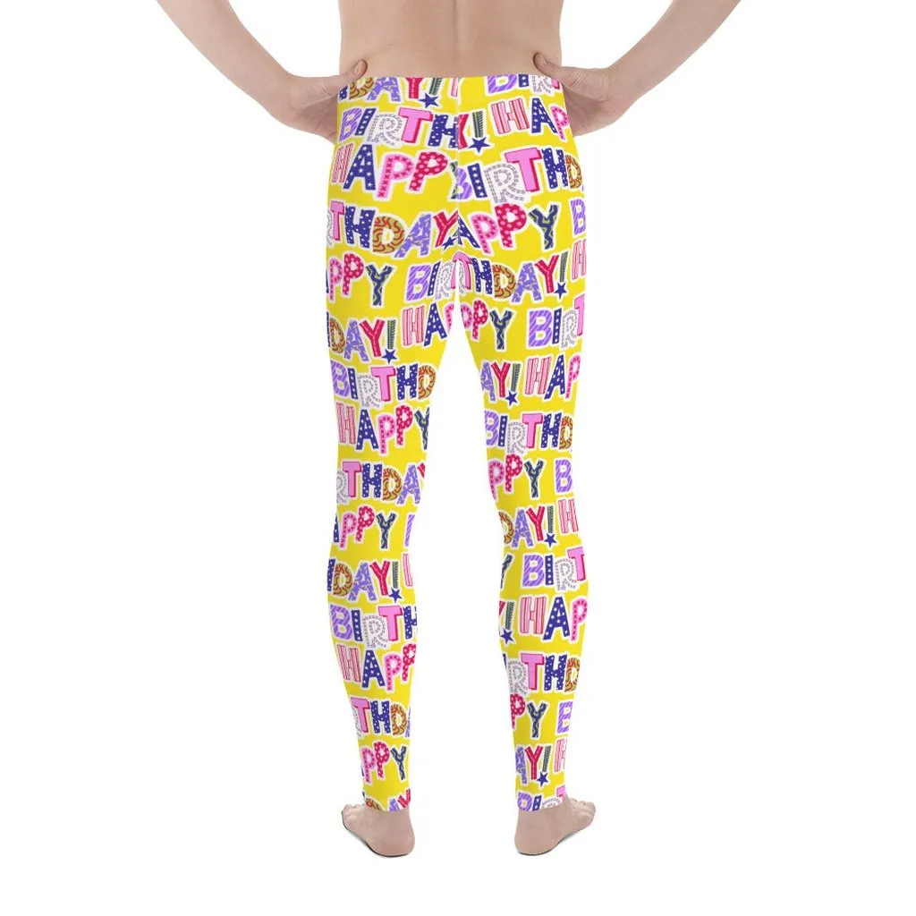 Colorful Birthday Men's Leggings