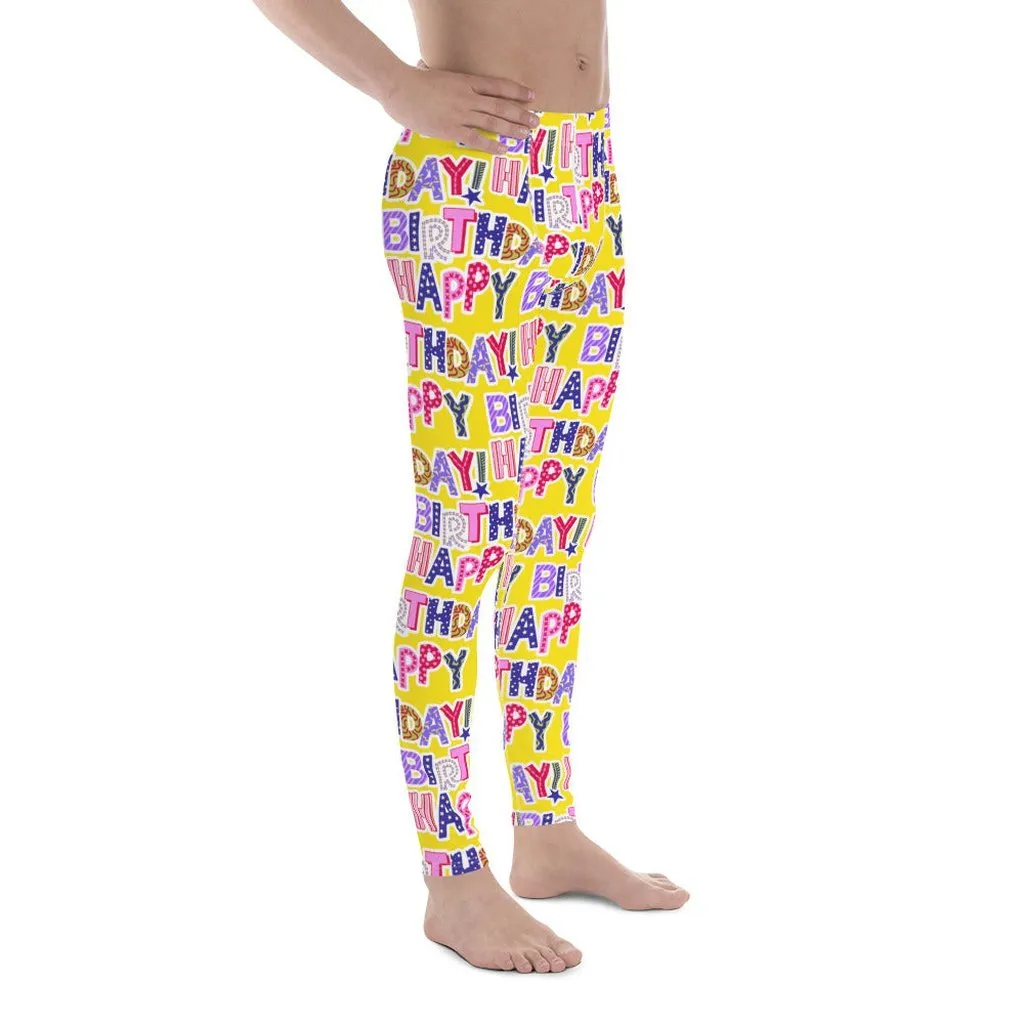 Colorful Birthday Men's Leggings