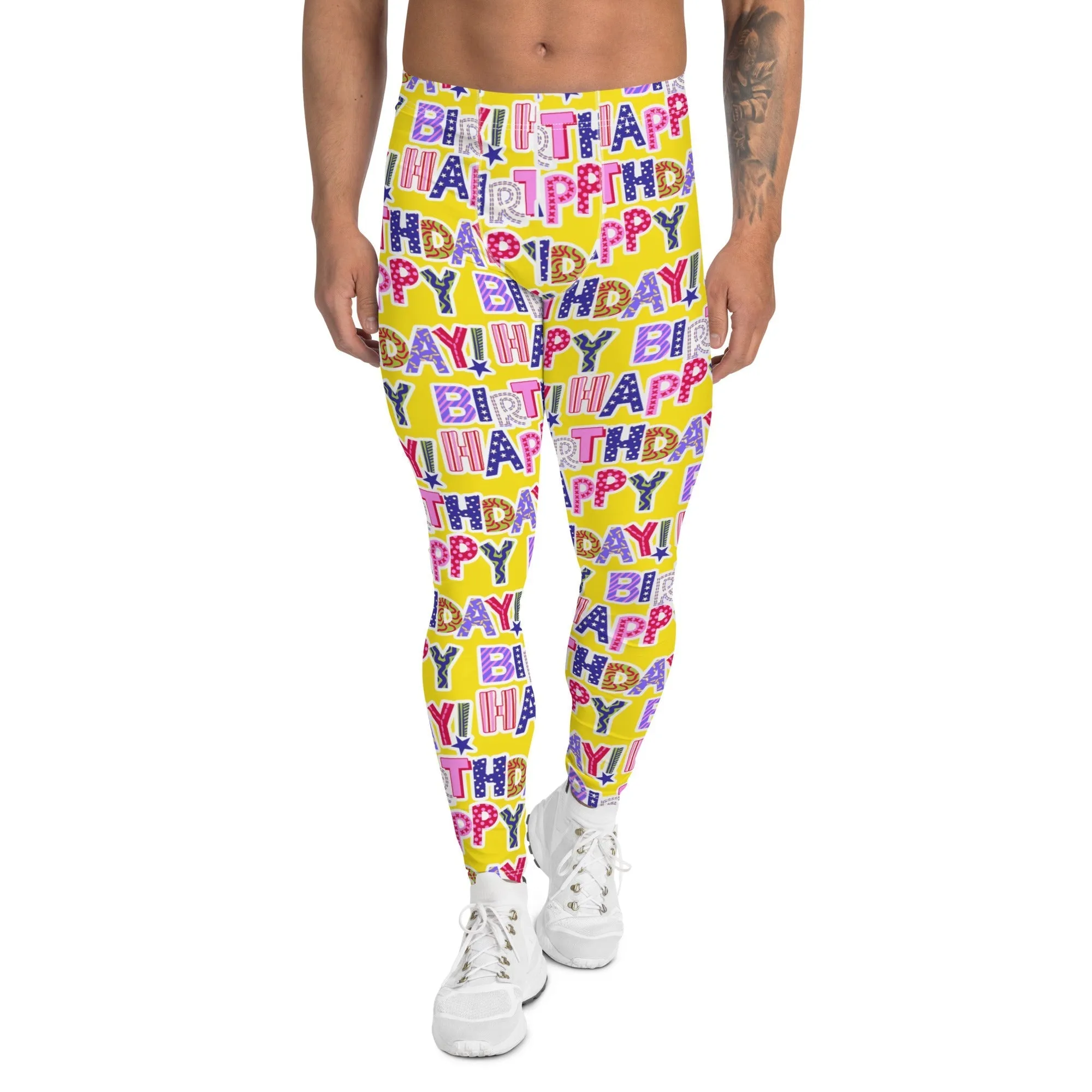 Colorful Birthday Men's Leggings