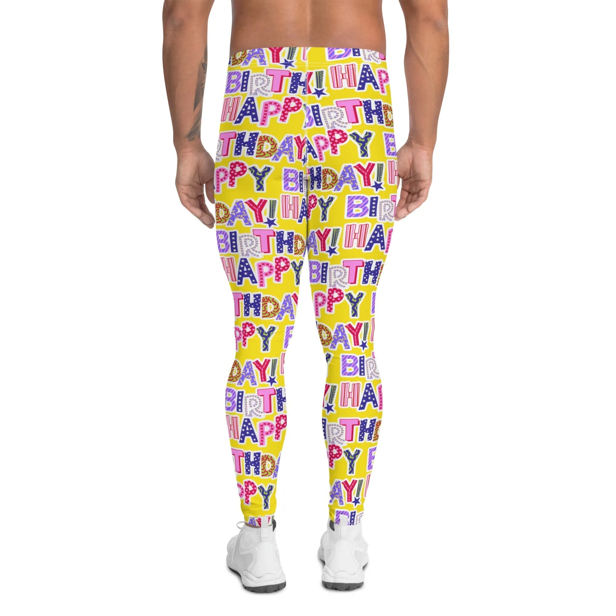 Colorful Birthday Men's Leggings