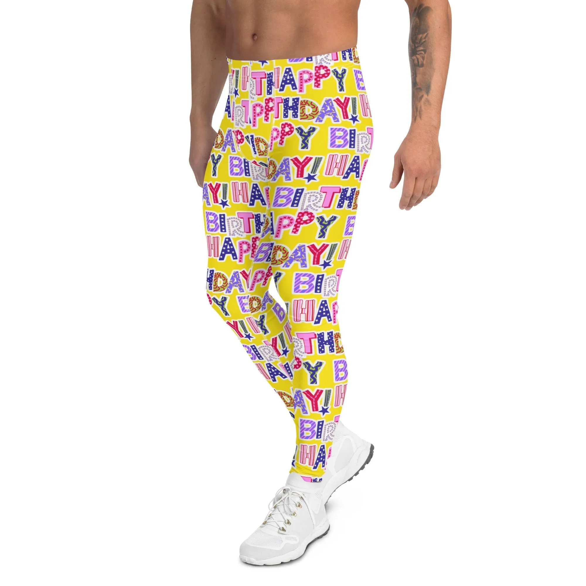 Colorful Birthday Men's Leggings