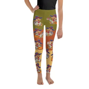 Colorful Turkey Print Youth Leggings