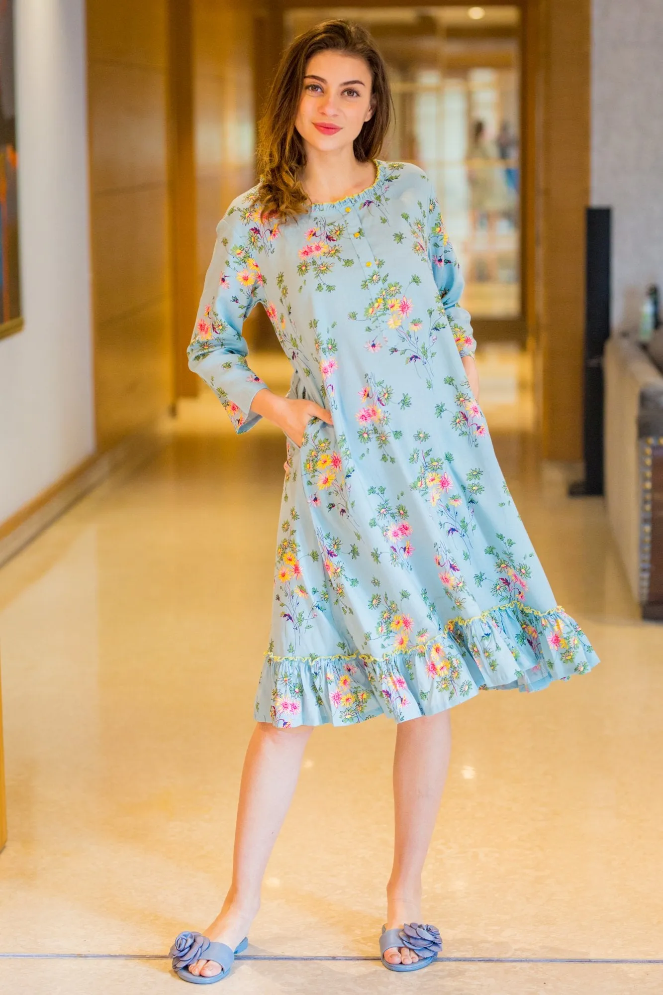 Comfy Daisy Maternity & Nursing Night Dress