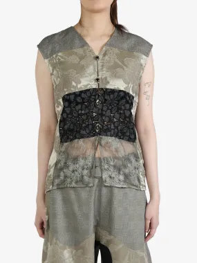 COMMUNS - Unisex Printed Patchwork Vest