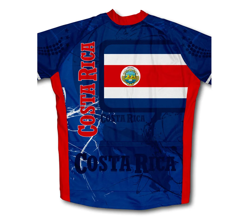 Costa Rica Flag Winter Thermal Cycling Jersey