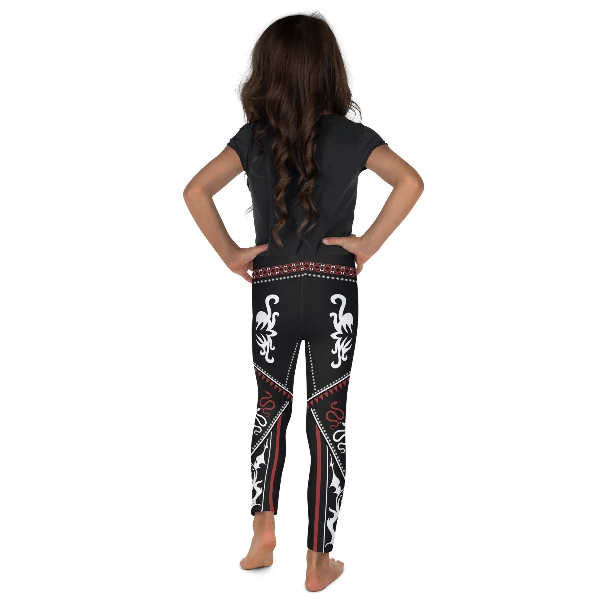 Cowgirl Red & Black Kid's Leggings