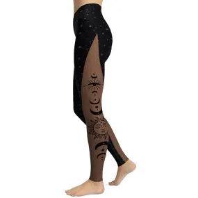 Crescent Moon Yoga Leggings