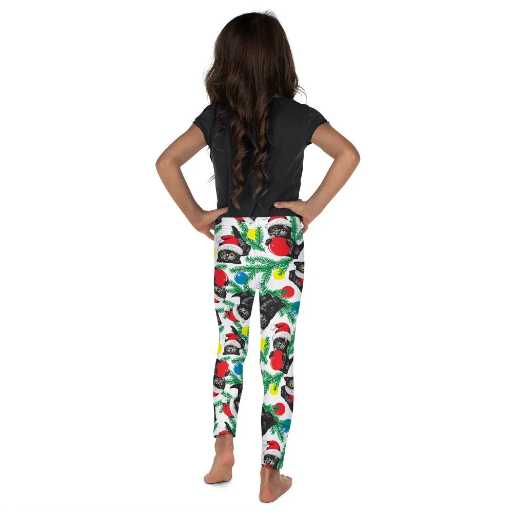 Cute Christmas Cat Kid's Leggings