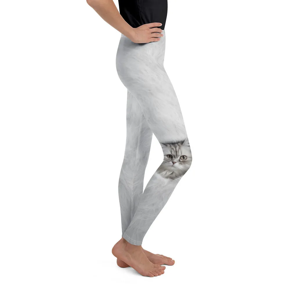 Cute Cozy Cat Youth Leggings