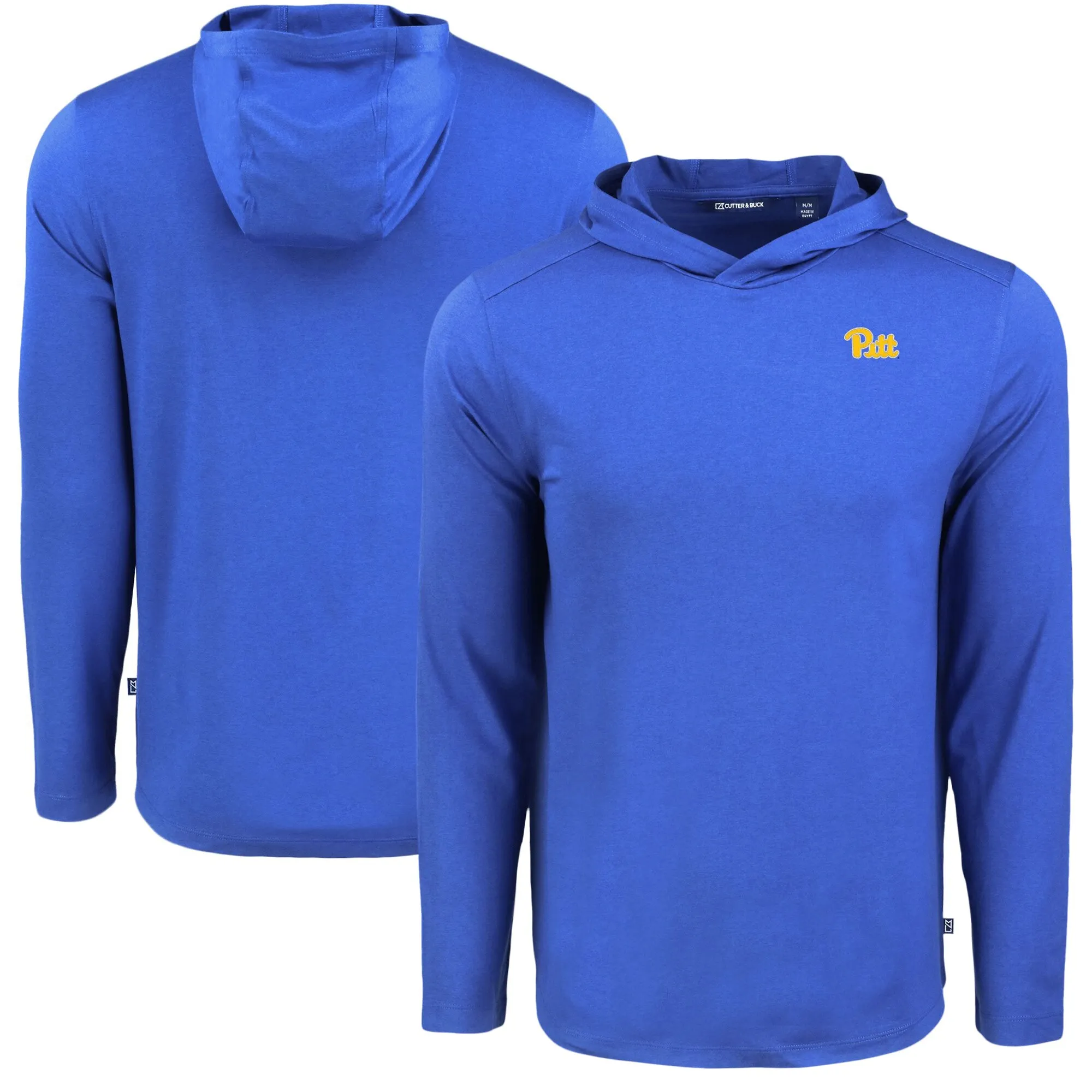 Cutter & Buck Pitt Panthers Royal Coastline Epic Comfort Eco Recycled Long Sleeve Hoodie T-Shirt