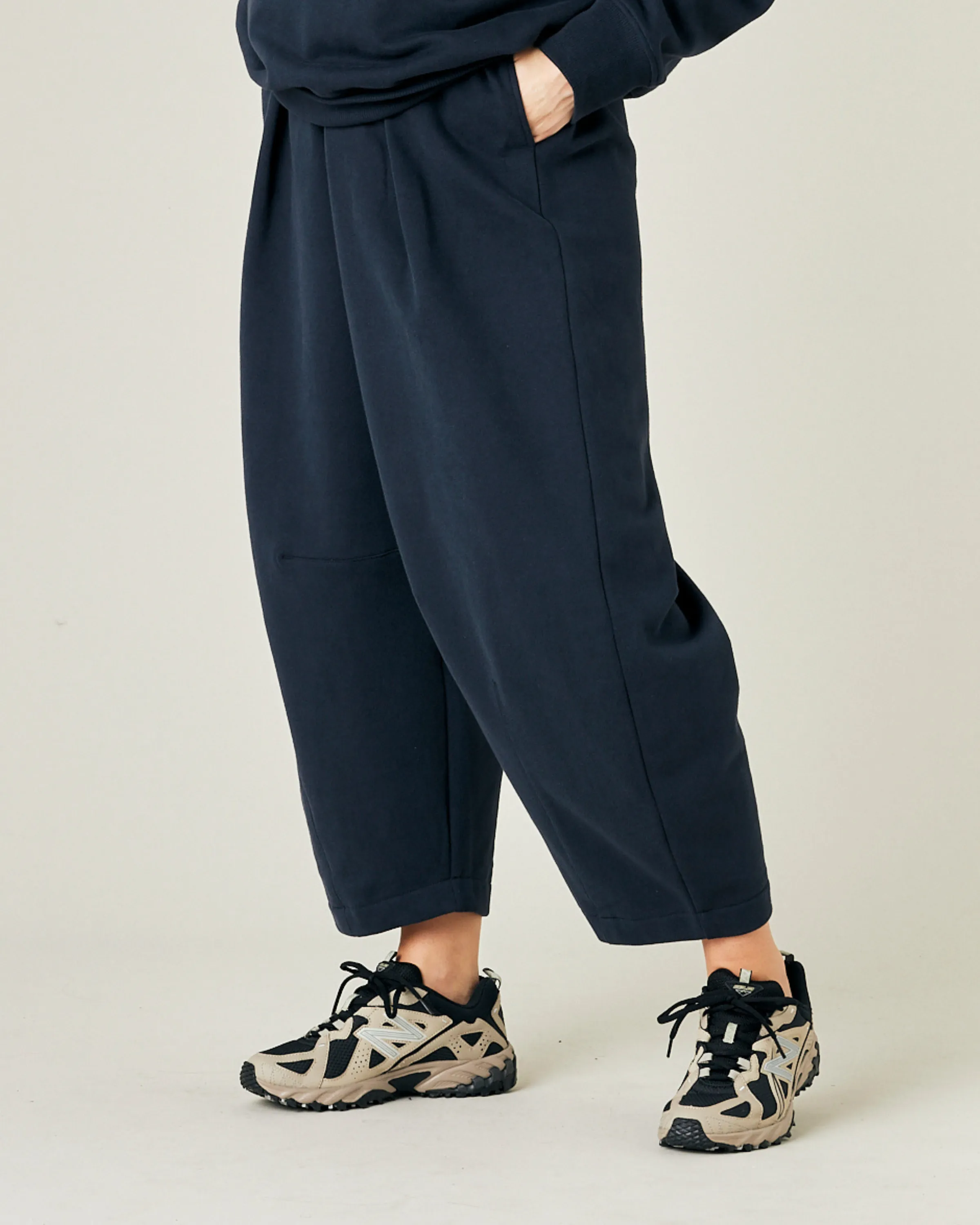 Daisy Navy Organic Cotton Jersey Trousers