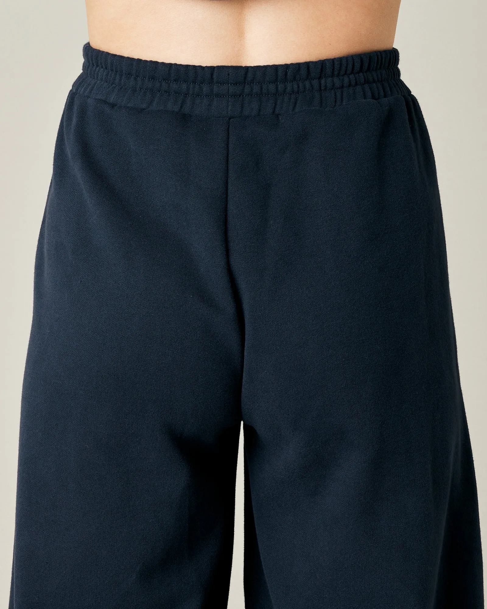 Daisy Navy Organic Cotton Jersey Trousers