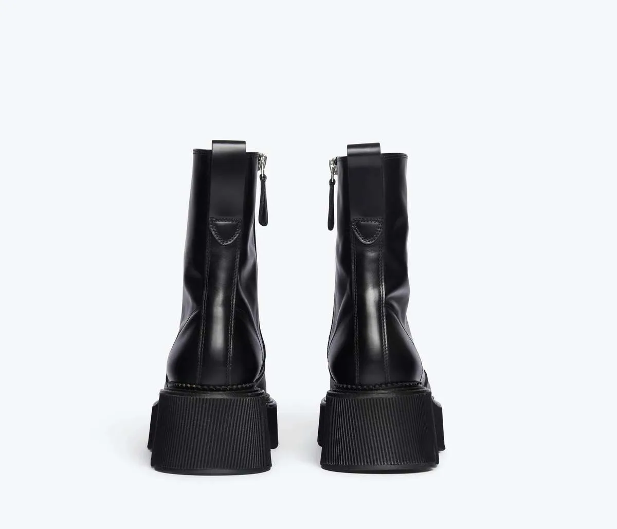 Darla Lug Sole Boot - Black Box Calf