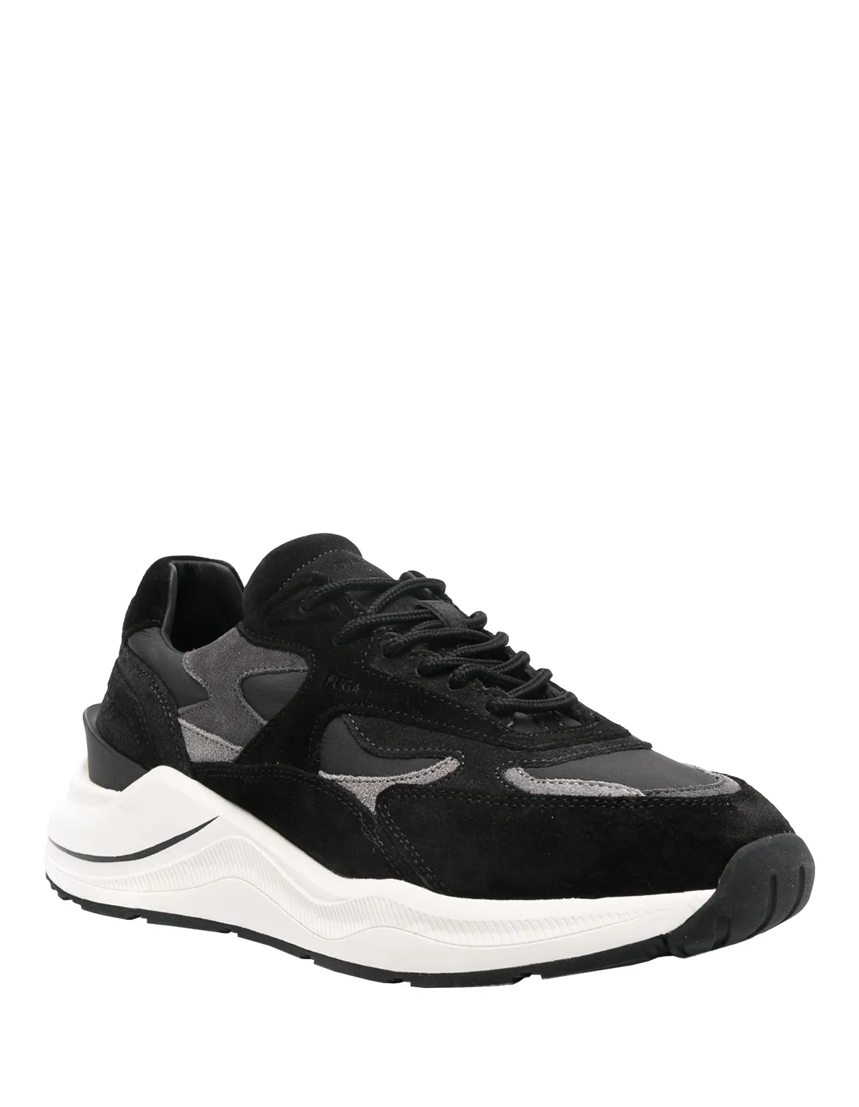 D.A.T.E. Black Fuga Running Sneakers