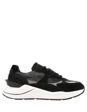 D.A.T.E. Black Fuga Running Sneakers