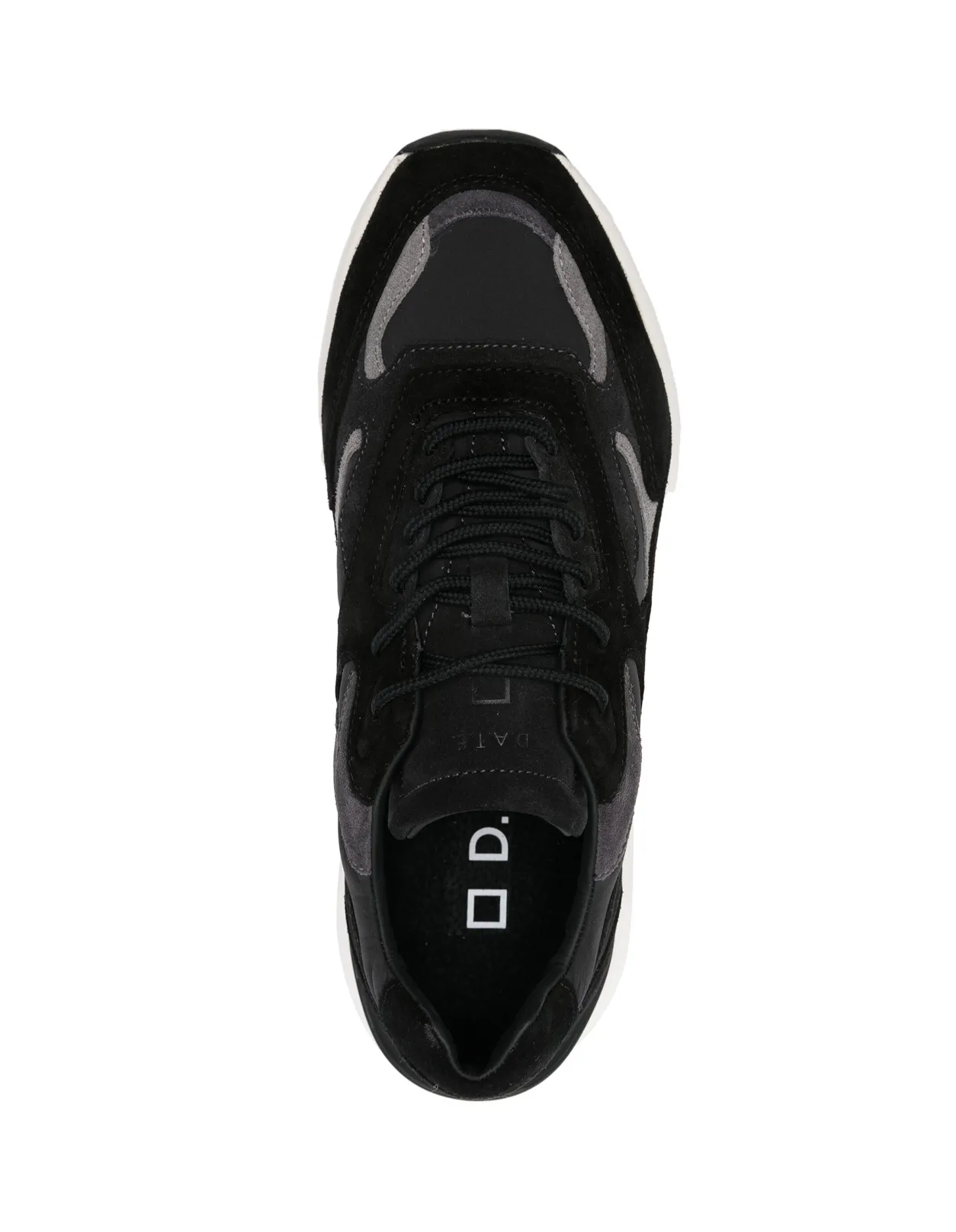 D.A.T.E. Black Fuga Running Sneakers