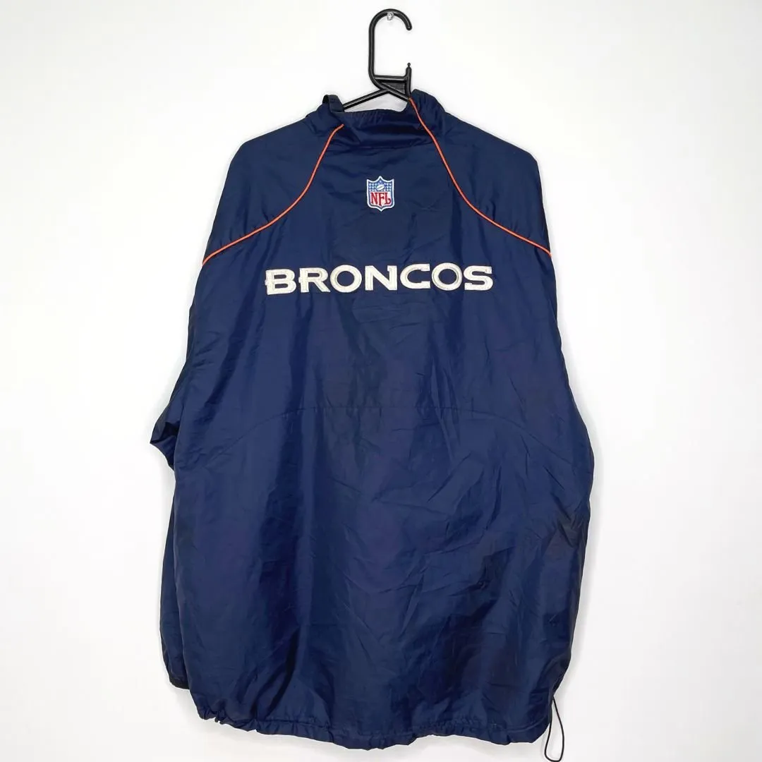 Denver Broncos Reebok X NFL 1/4 Zip Track Jacket - VintageVera