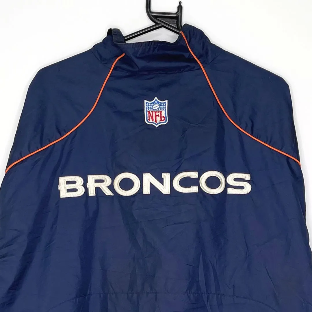 Denver Broncos Reebok X NFL 1/4 Zip Track Jacket - VintageVera