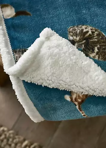 Deyongs Cat Fleece Sherpa Throw | Kaleidoscope