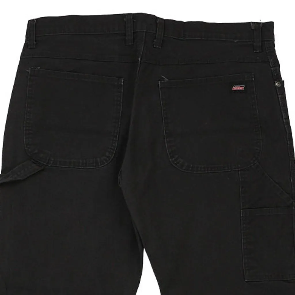 Dickies Carpenter Trousers - 38W 29L Black Cotton