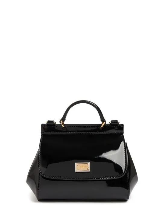 Dolce&Gabbana   Sicily patent leather shoulder bag 