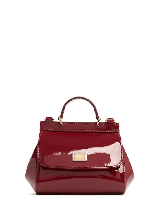 Dolce&Gabbana   Sicily patent leather shoulder bag 