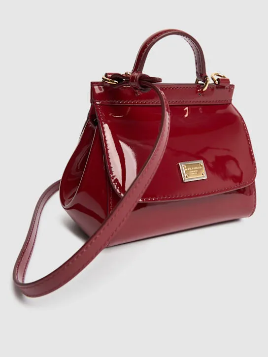 Dolce&Gabbana   Sicily patent leather shoulder bag 