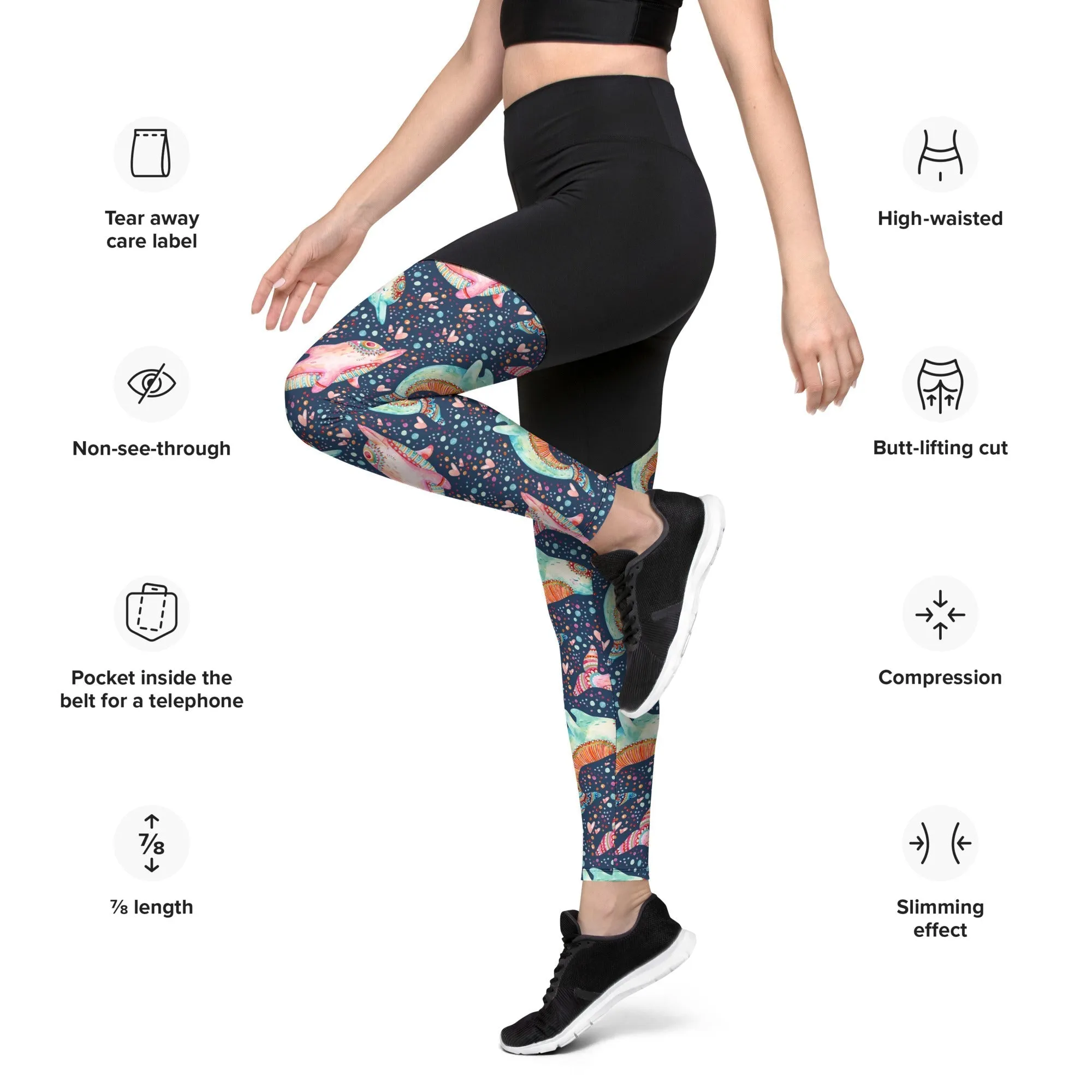 Dolphin Compression Leggings