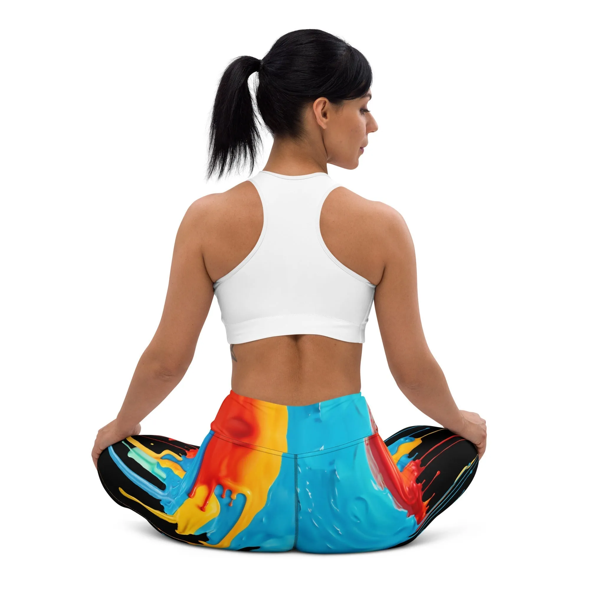 Dripping Color Yoga Leggings