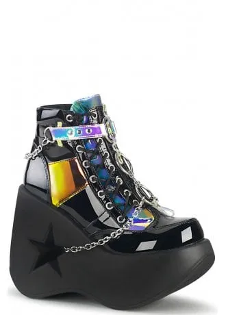 Dynamite 101 Magic Mirror Star Wedge Boot