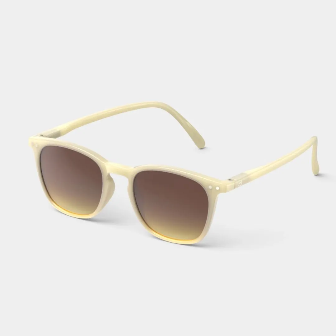 #E Sunglasses (Glossy Ivory)