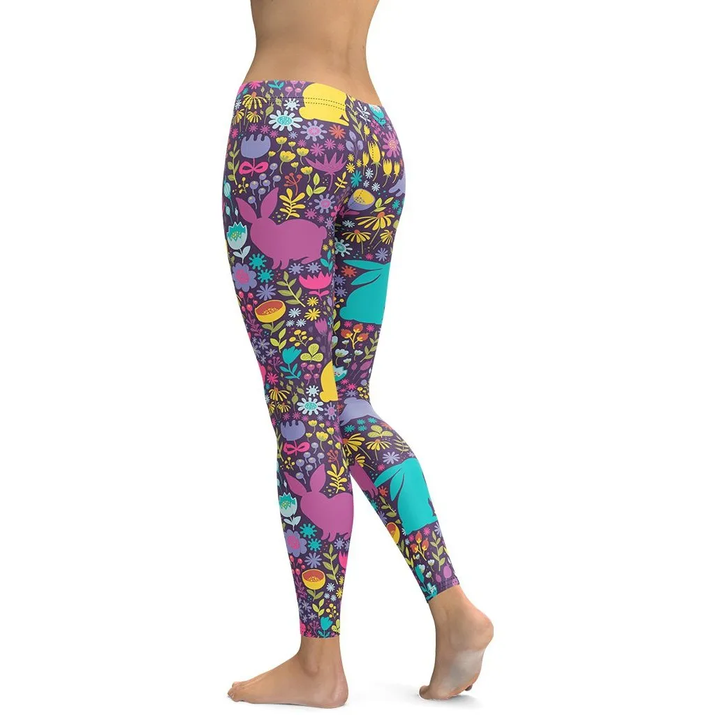 Easter Garden Leggings