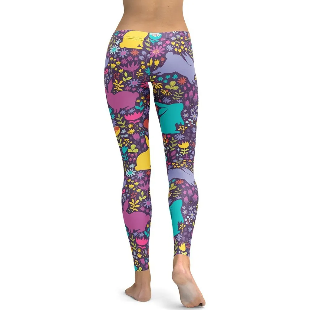 Easter Garden Leggings