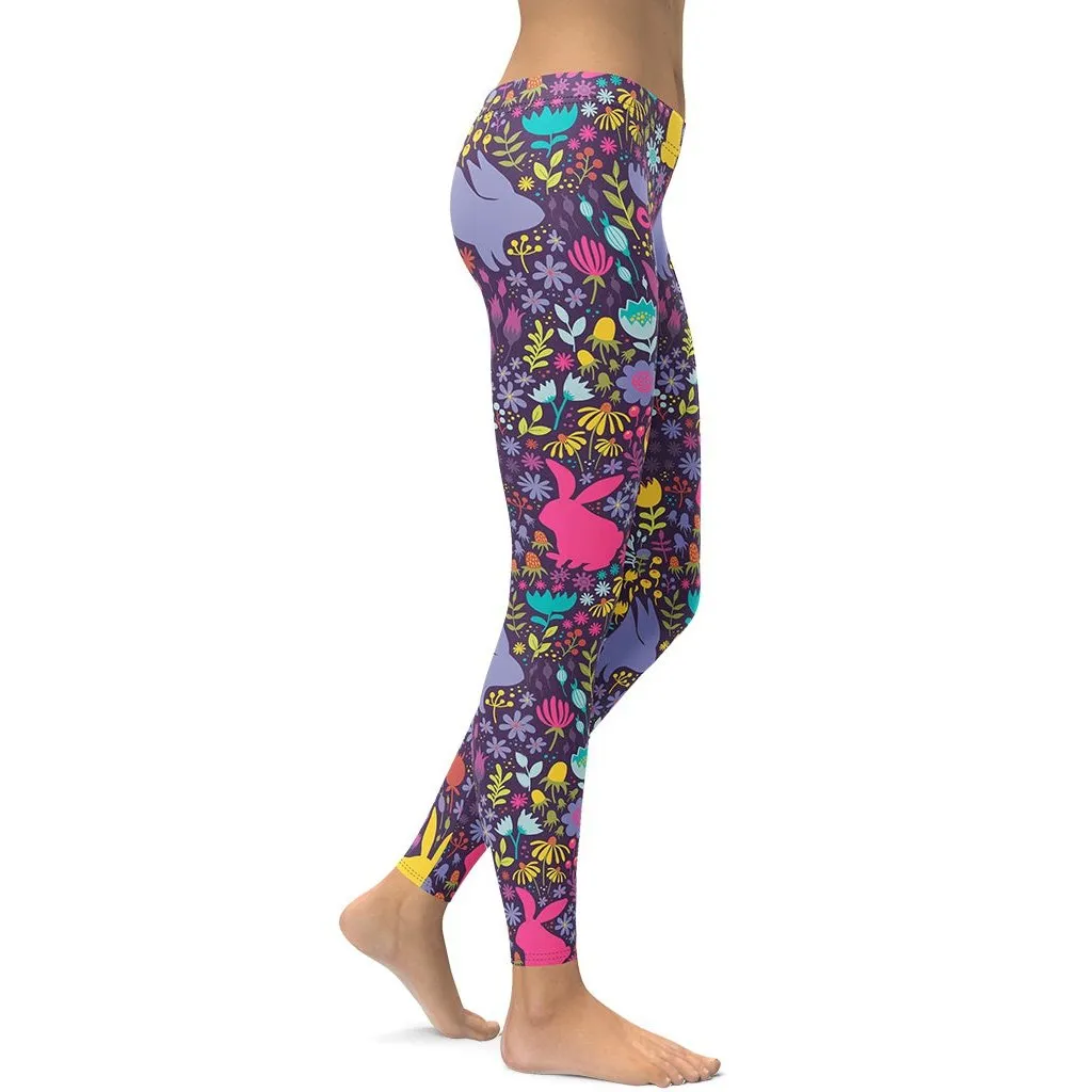 Easter Garden Leggings