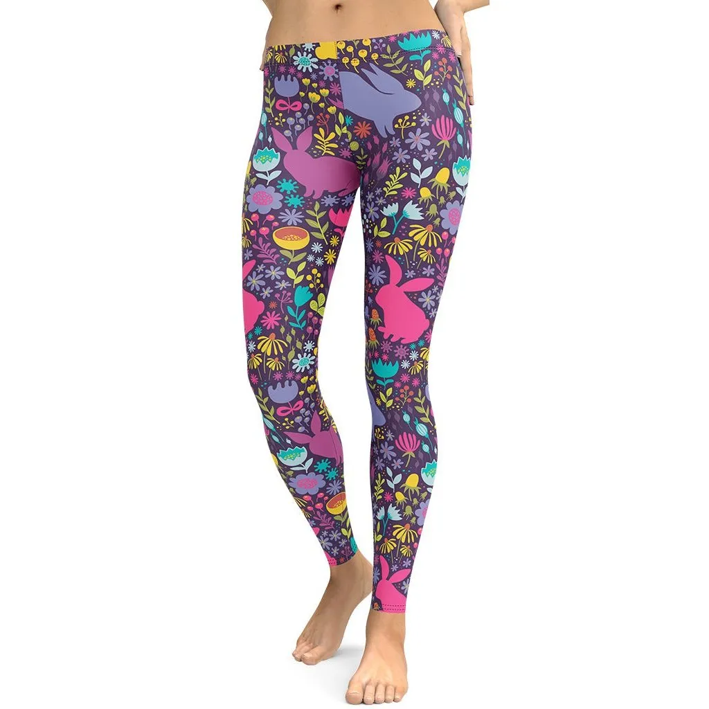 Easter Garden Leggings