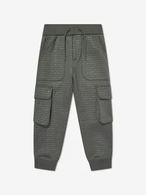 Emporio Armani Boys Cargo Joggers in Green